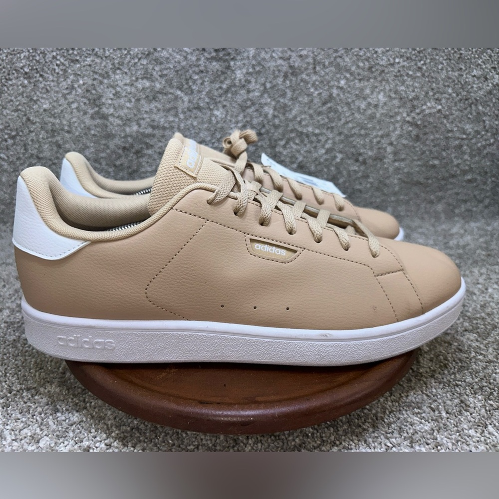 Adidas Beige and White Casual Sneakers